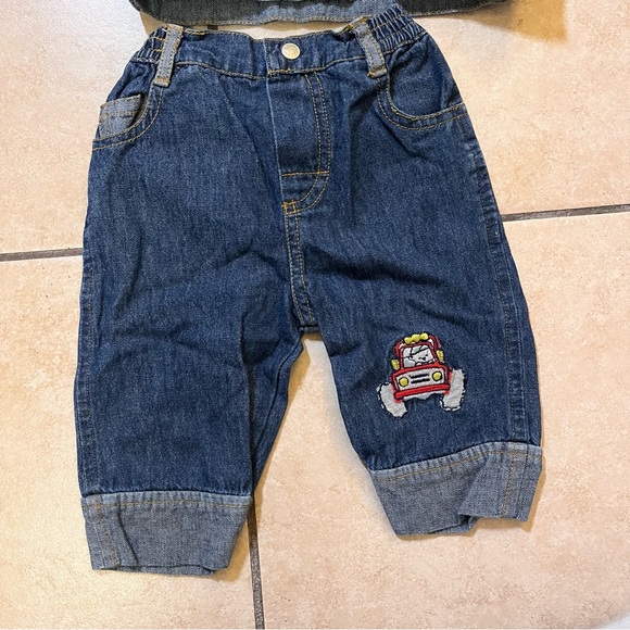 Vintage‎ 00’s kids denim set 3-6m monster truck - Picture 3 of 6